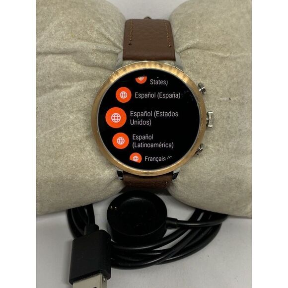 Fossil Gen 4 Authentic Digital Dial Smart Watch Custom Band FTW6016 ZA753 - Picture 1 of 12